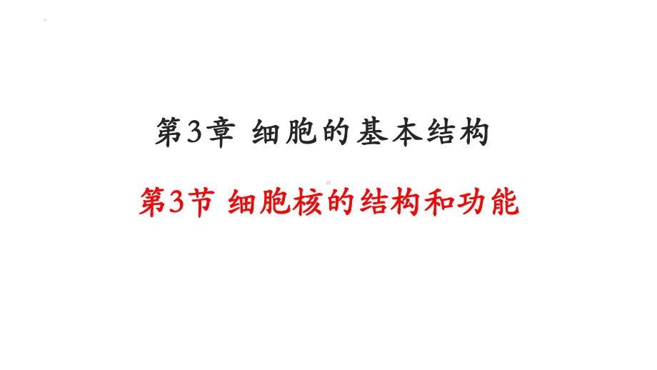 3.3细胞核的结构和功能 ppt课件(20)-2023新人教版（2019）《高中生物》必修第一册.pptx_第1页