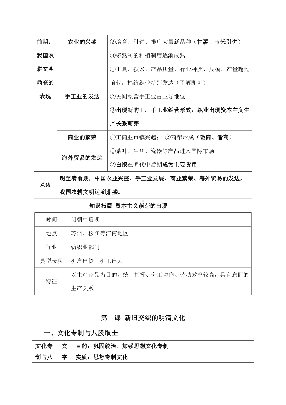 八年级下册《历史与社会》各单元知识大全.doc_第3页