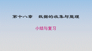 冀教版八年级数学下册全册《小结与复习》公开课课件.pptx