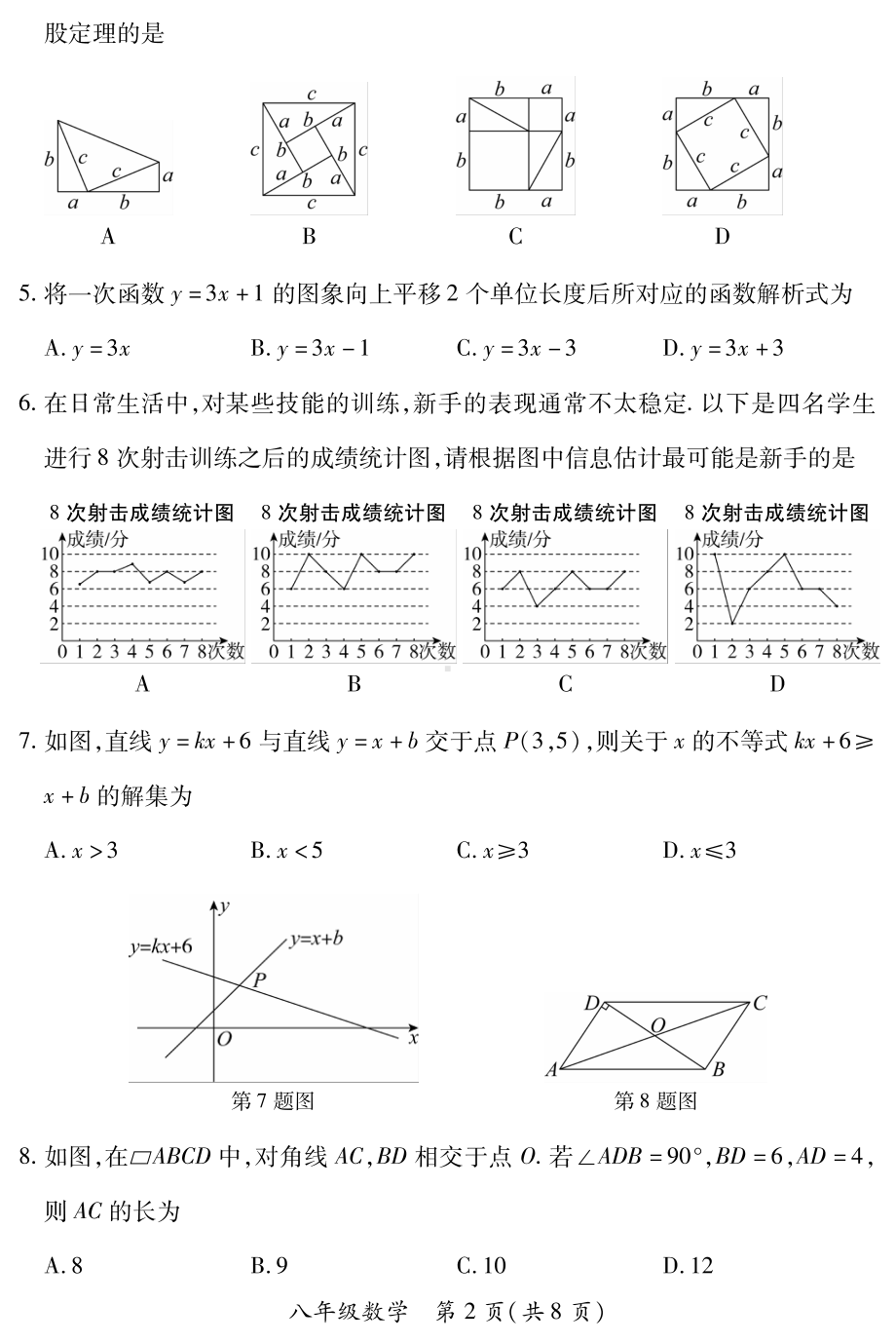 山西省临汾地区2022-2023学年八年级下学期期末数学试卷（人教版） - 副本.pdf_第2页