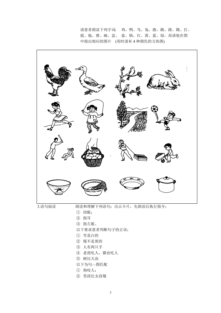 华山医院康复医学科失语症评定表格.doc_第3页