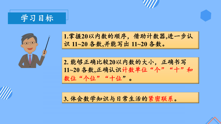 数学人教一年级上册（2012年新编）第六单元 第2课时 11~20各数的顺序及写法 （教学课件）.pptx_第2页