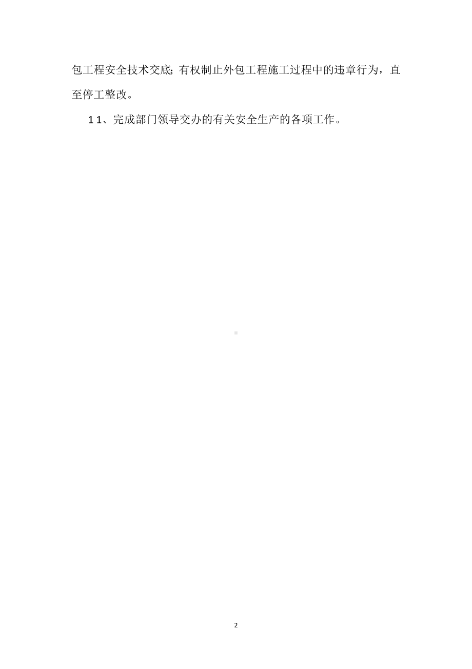 电力企业安全生产责任制标准-安生部安监工程师安全职责模板范本.docx_第2页