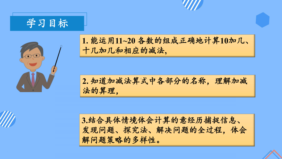 数学人教一年级上册（2012年新编）第六单元 第3课时 20以内的加减法 （教学课件）.pptx_第2页