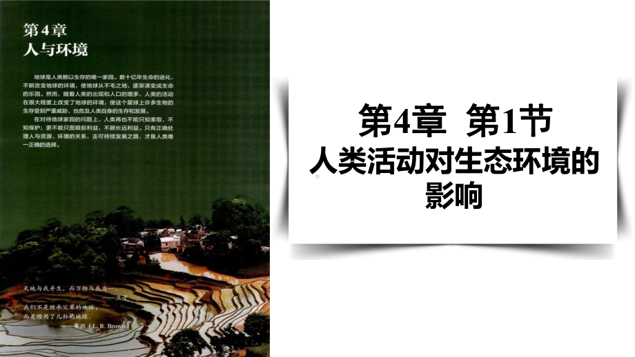 4.1人类活动对生态环境的影响ppt课件(同名1)-2023新人教版(2019）《高中生物》选择性必修第二册.pptx_第1页