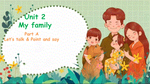 小学英语三年级下册-Unit 2 My family Part A Let's talk-Point and say.pptx