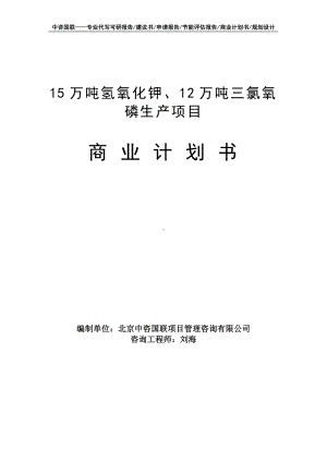 15万吨氢氧化钾、12万吨三氯氧磷生产项目商业计划书写作模板-融资招商.doc