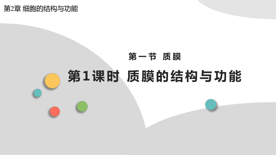 2.1.1 质膜的结构与功能 ppt课件-2023新北师大版（2019）《高中生物》必修第一册.pptx_第1页