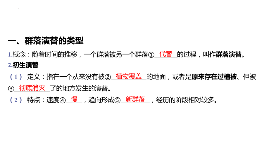 一轮复习：群落的演替 ppt课件-2023新人教版（2019）《高中生物》选择性必修第二册.pptx_第2页