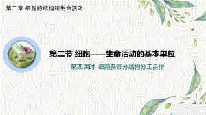 2.2.4 细胞各部分结构分工合作 ppt课件-2023新苏教版（2019）《高中生物》必修第一册.pptx