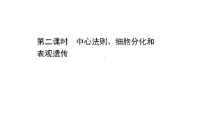 2.3.2 中心法则、细胞分化和表观遗传 ppt课件-2023新苏教版（2019）《高中生物》必修第二册.ppt