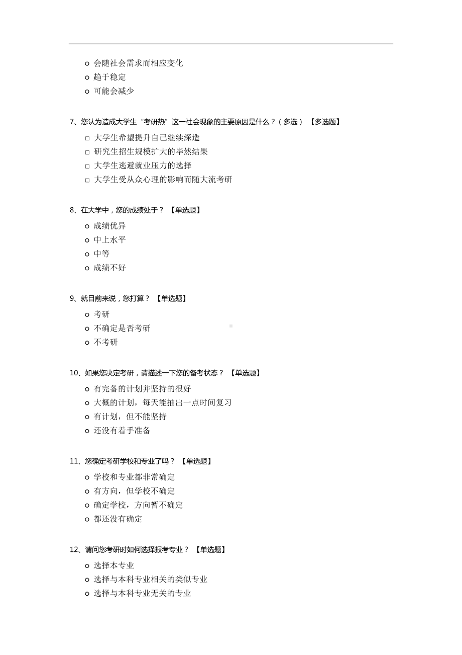 大学生考研动机分析调查问卷.docx_第2页