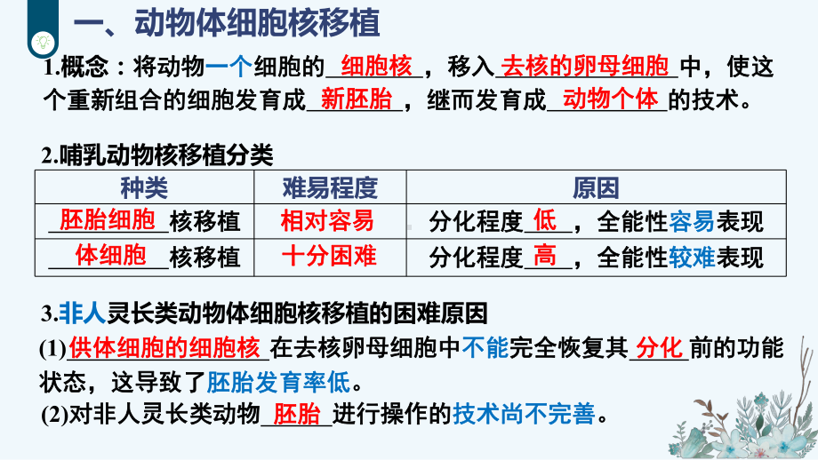 2.2.3动物体细胞核移植技术和克隆动物ppt课件-2023新人教版（2019）《高中生物》选择性必修第三册.pptx_第2页