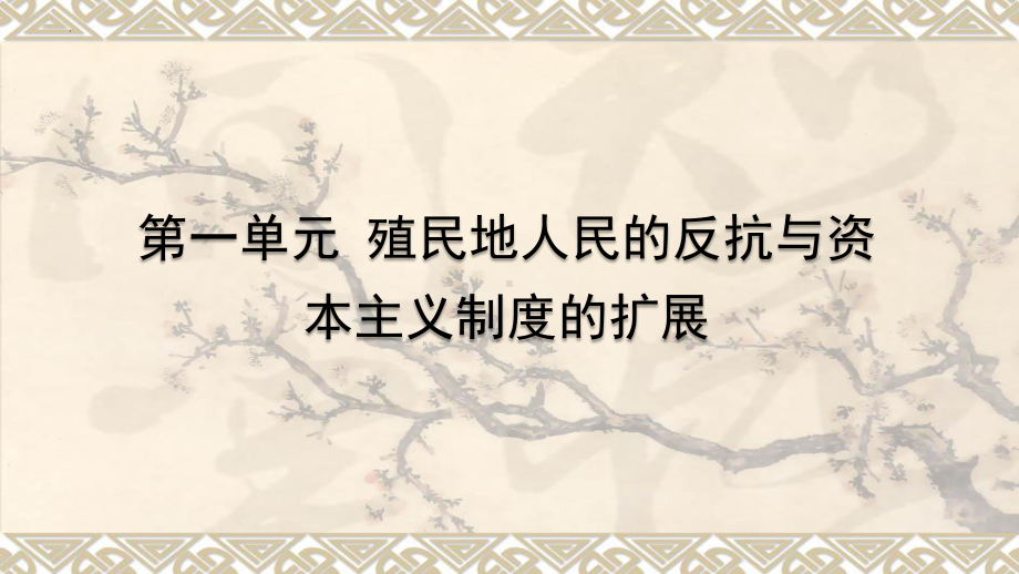 第一单元 殖民地人民的反抗与资本主义制度的扩展 综合复习ppt课件-(部）统编版九年级下册《历史》.pptx_第1页