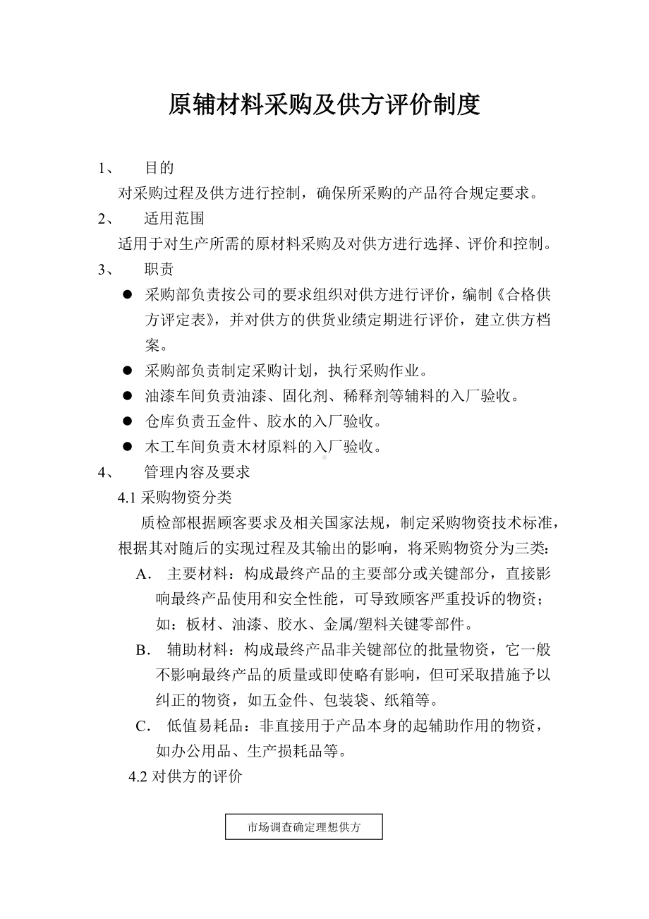 原辅材料采购及供方评价制度.doc_第1页