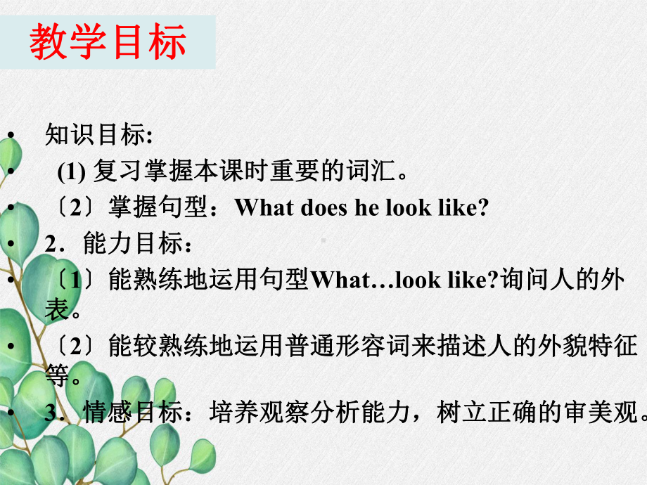 鲁教版七上Unit1-What-does-he-look-like-A(1a2d)课件.ppt_第2页