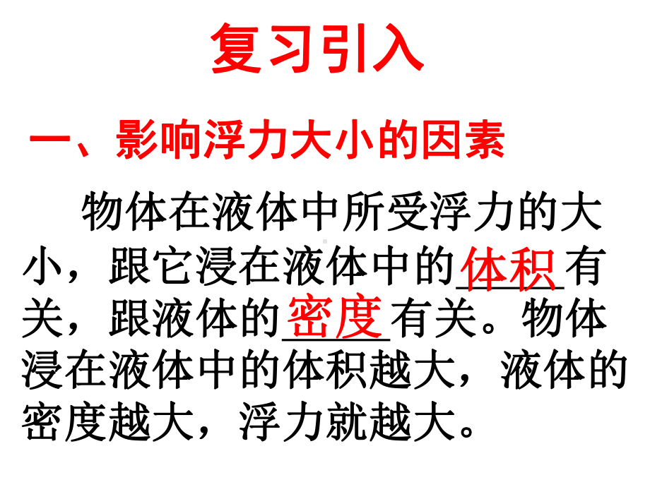 最新人教版物理8年级下册第10章第3节《物体的浮沉条件及应用》优秀课件.ppt_第3页