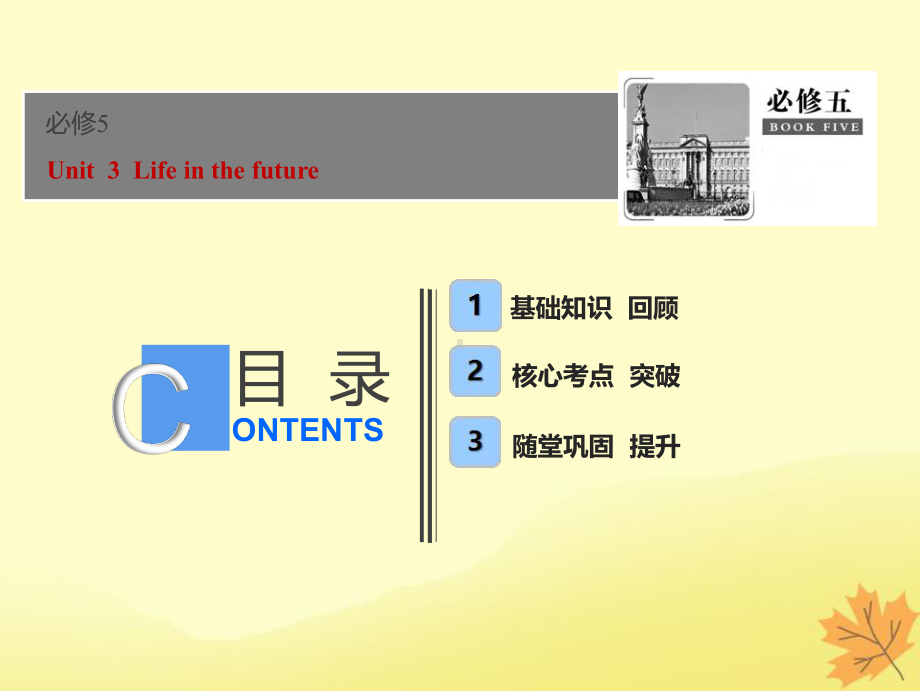 高考英语一轮优化探究话题部分话题3必修5Unit3Lifeinthefuture课件新人教版201.ppt_第1页