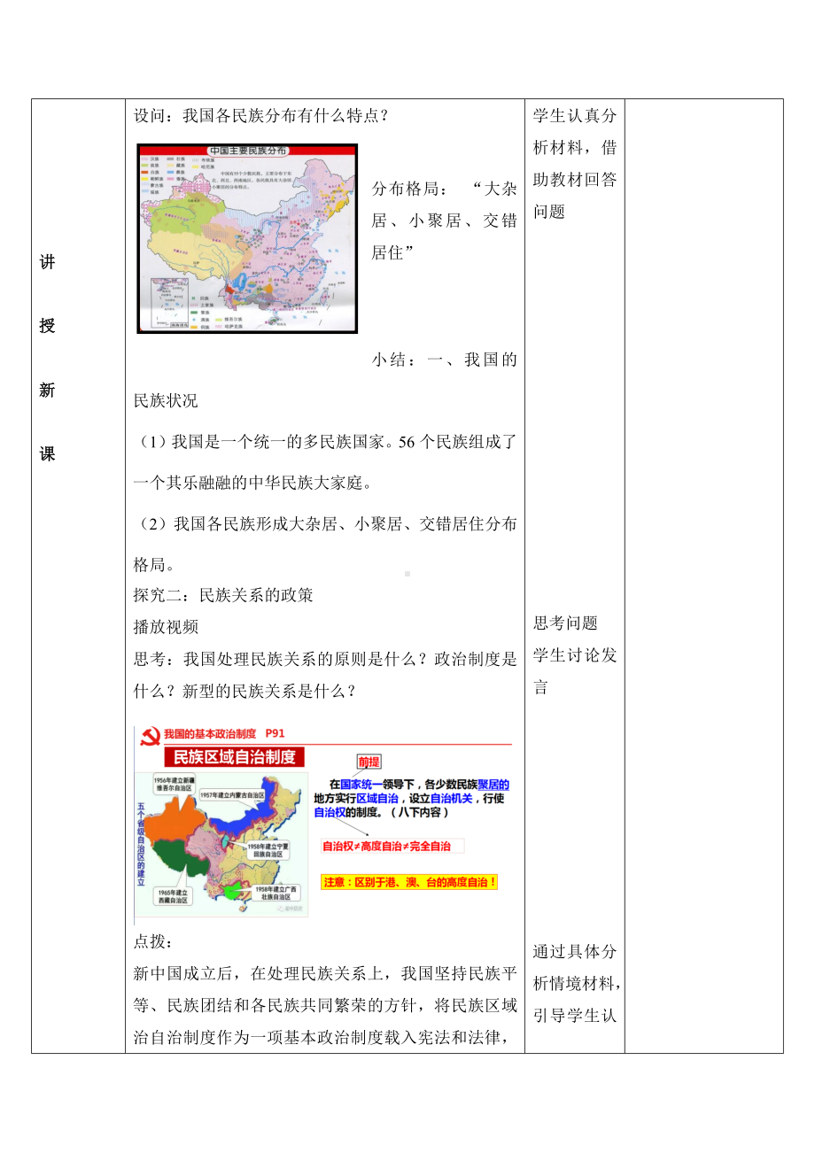 道德与法治人教版九年级上册（2018年新编）7.1 促进民族团结（教学设计）.docx_第2页