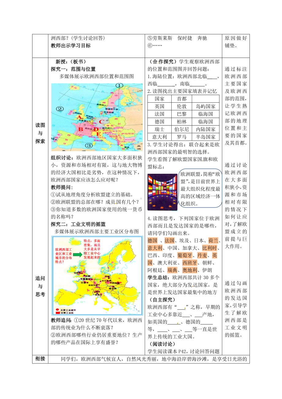 商务星球初中地理七年级下册7第四节欧洲西部教案3.doc_第2页