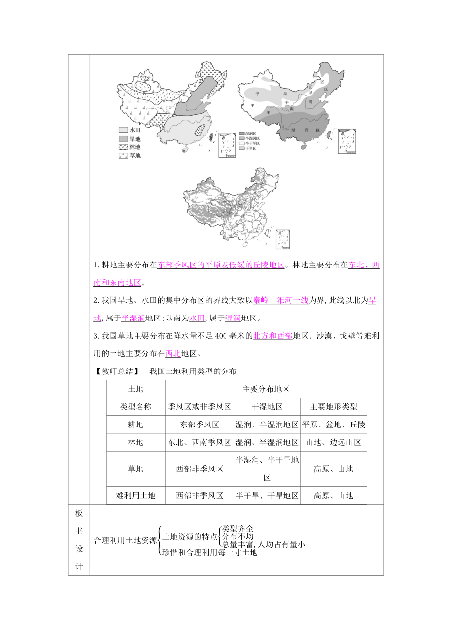 商务星球八年级上册地理1.课时简案第三章中国的自然资源.docx_第3页