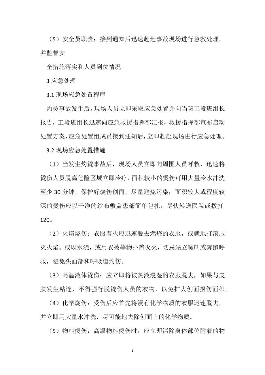 灼烫事故现场处置方案模板范本.docx_第3页