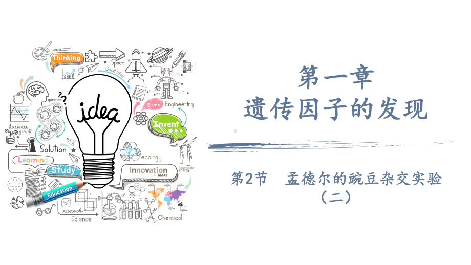 1.2 孟德尔的豌豆杂交实验ppt课件-2023新人教版(2019）《高中生物》必修第二册.pptx_第1页