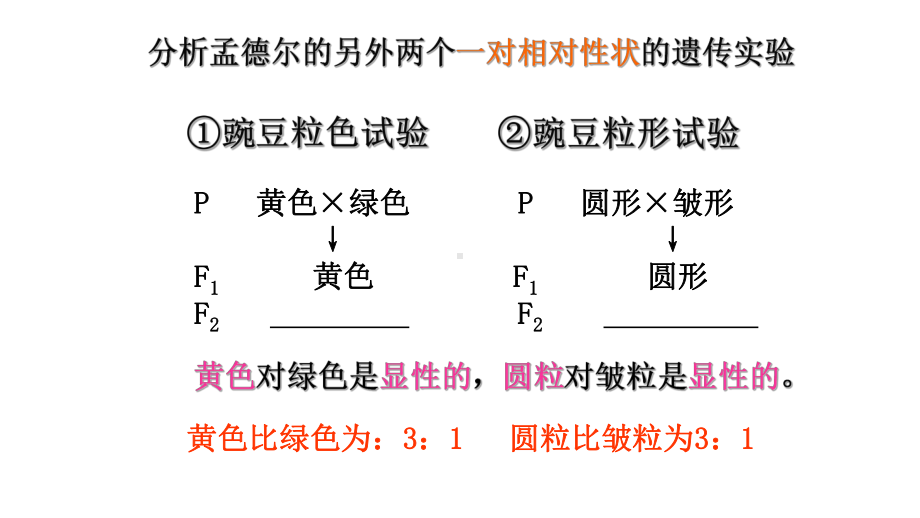 1.2 孟德尔的豌豆杂交实验(二）第一课时ppt课件-2023新人教版(2019）《高中生物》必修第二册.ppt_第2页