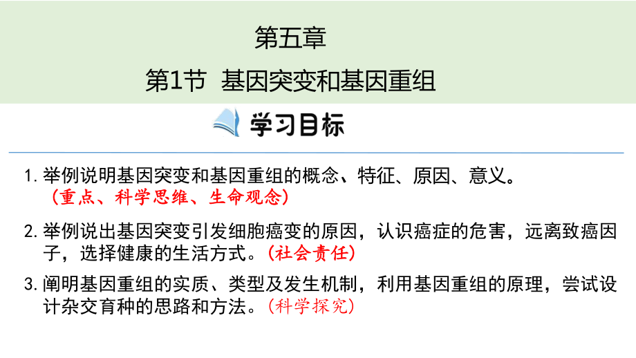 5.1基因突变和基因重组ppt课件 (同名2)-2023新人教版(2019）《高中生物》必修第二册.pptx_第3页