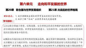 6.20联合国与世界贸易组织6.21 冷战后的世界格局 ppt课件 -(同名部）统编版九年级下册《历史》.pptx