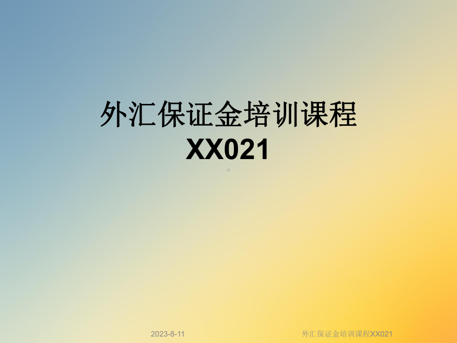 外汇保证金培训课程XX021课件.ppt_第1页