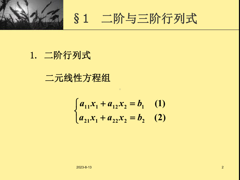 线性代数-01-第一章课件.ppt_第2页