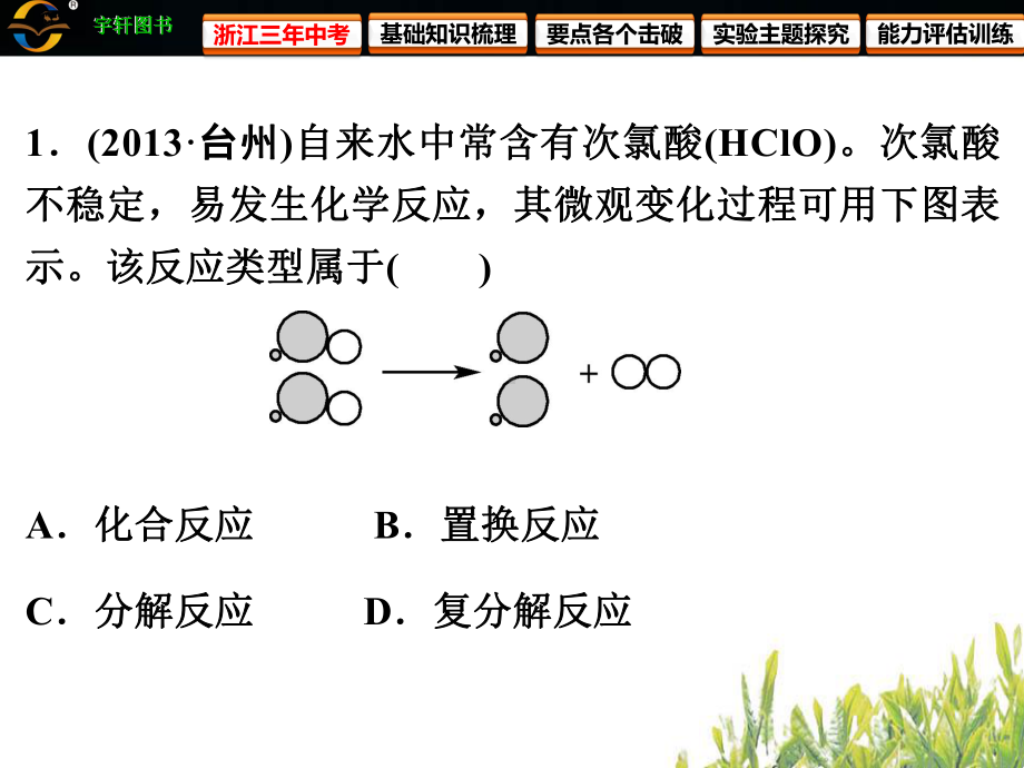 中考复习课件-物质的变化和化学反应类型.ppt_第3页