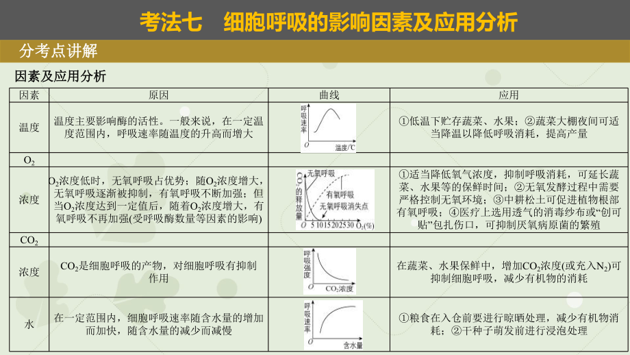 一轮专题复习ppt课件：细胞呼吸的影响因素及应用 -2023新人教版(2019）《高中生物》必修第一册.pptx_第3页