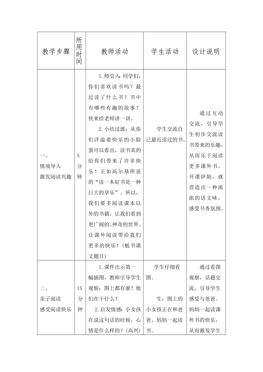 一年级上册语文教案-第一单元 快乐读书吧-读书真快乐 部编版.docx_第2页