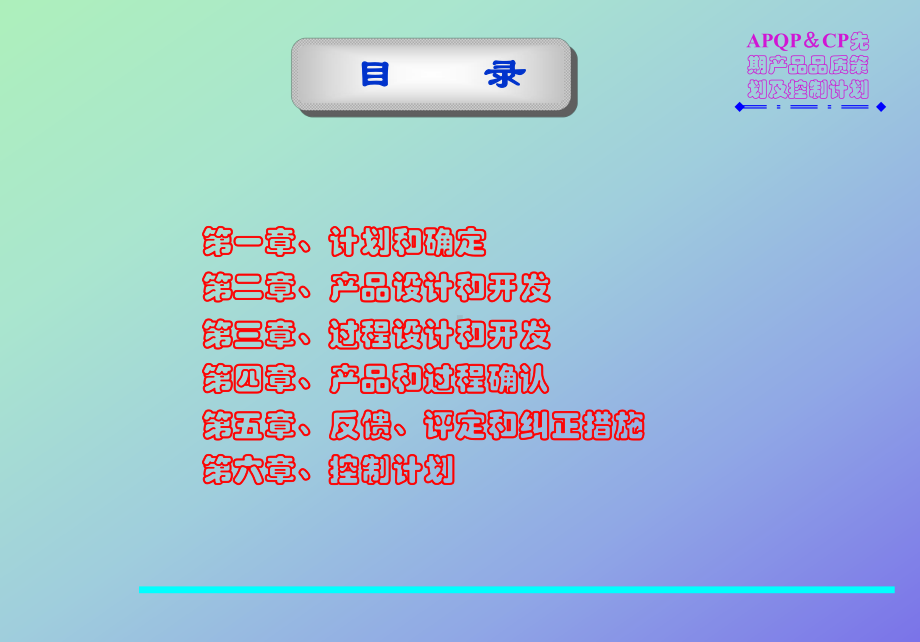 APQPCP先期产品品质计划跟控制计划课件.ppt_第2页