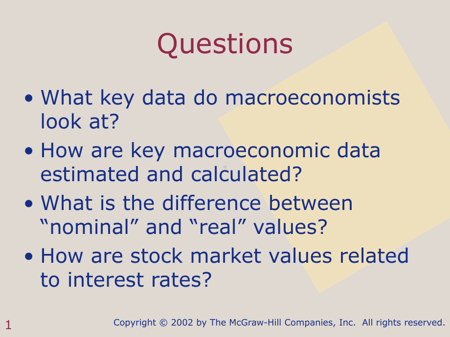 theMacroeconomy宏观经济学加州大学詹姆斯·布讲义课件.ppt_第1页