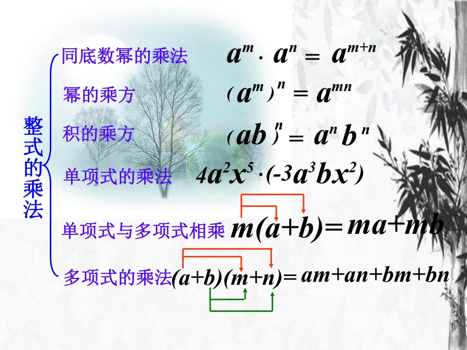 初中数学人教版-整式的乘法与因式分解复习-人教版课件.ppt_第3页