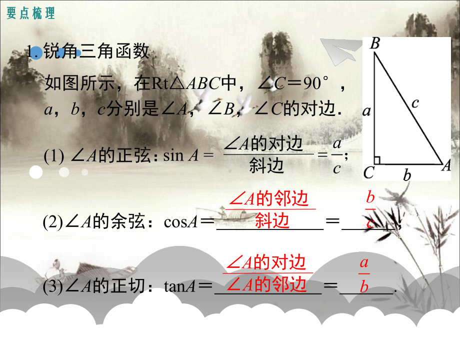 人教版九年级下册数学人教版九年级下册数学第二十八章小结与复习课件.ppt_第2页