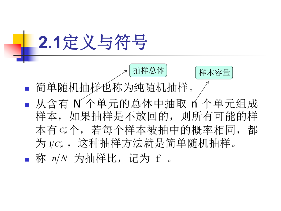 抽样调查理论与方法-金勇进(第二版)-第2章-简单随机抽样课件.ppt_第2页