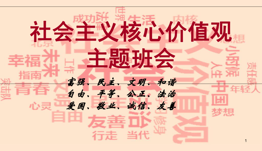 最新中小学主题班会-社会主义核心价值观主题班会-3课件.ppt_第1页