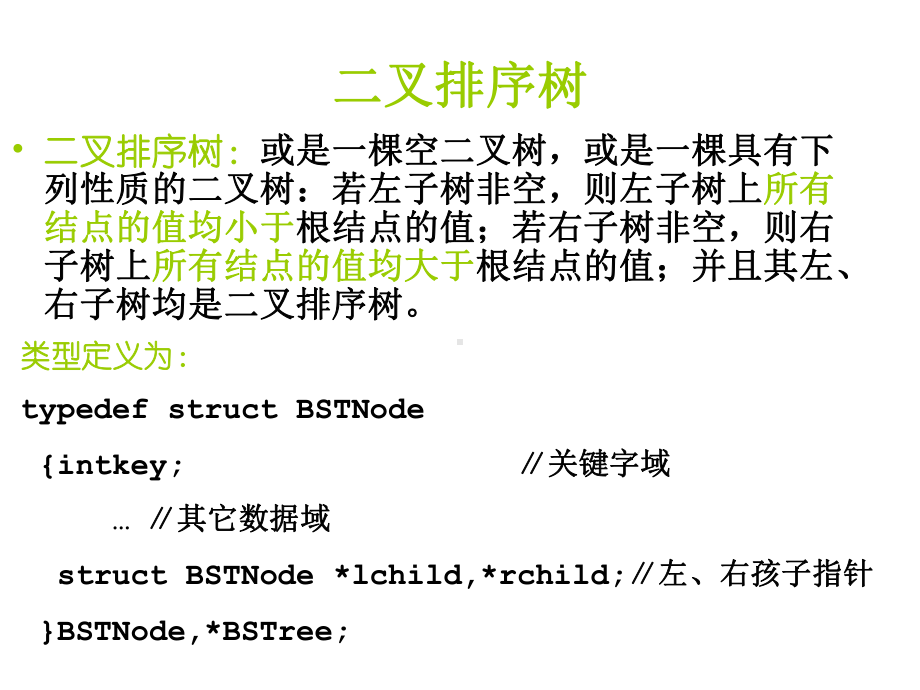 数据结构讲义九：二叉排序树资料课件.ppt_第2页