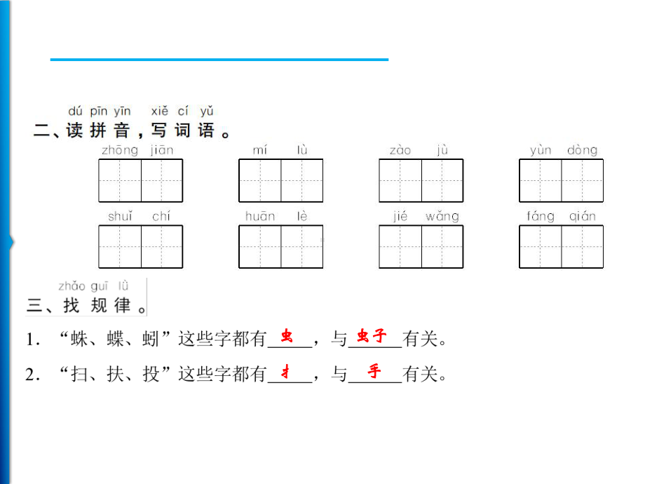 部编版一年级下册语文第五单元复习作业课件.ppt_第3页