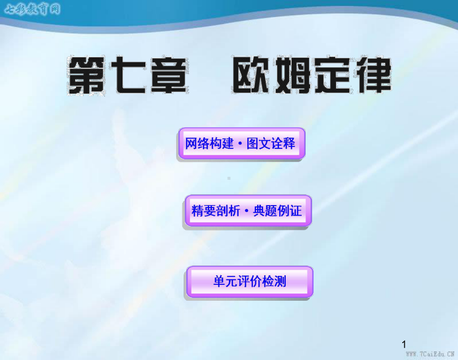 物理八年级下人教新课标欧姆定律复习课课件.pptx_第1页