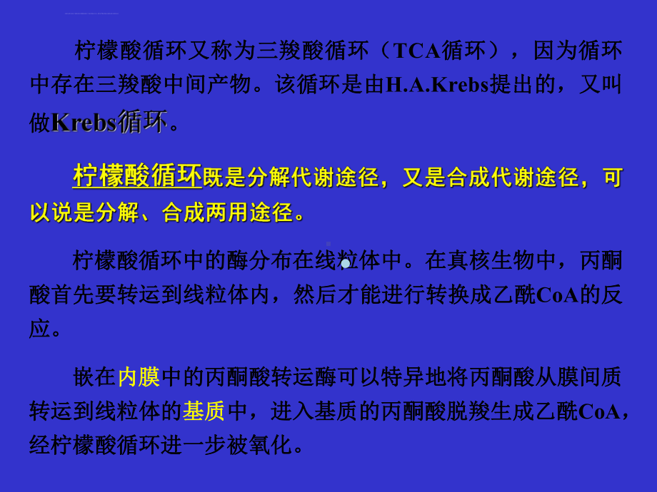 生物化学课件生物工程类之第十章柠檬酸循环CitricacidCycle.ppt_第3页