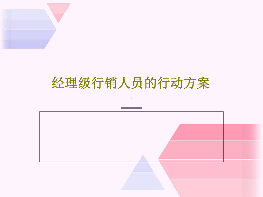 经理级行销人员的行动方案.ppt_第1页