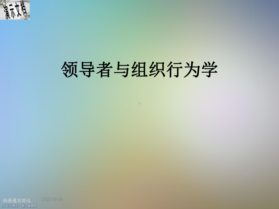 领导者与组织行为学课件.ppt_第1页