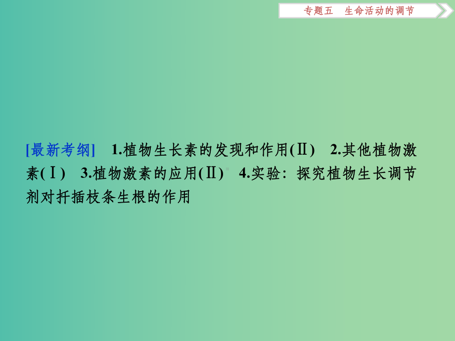 高考生物二轮复习-第一部分-专题五-生命活动的调节-命题源12-植物的激素调节课件.ppt_第2页