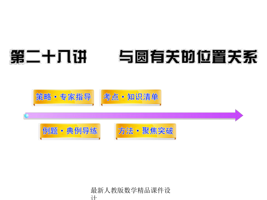 最新中考数学课件第28讲与圆有关的位置关系.ppt_第1页