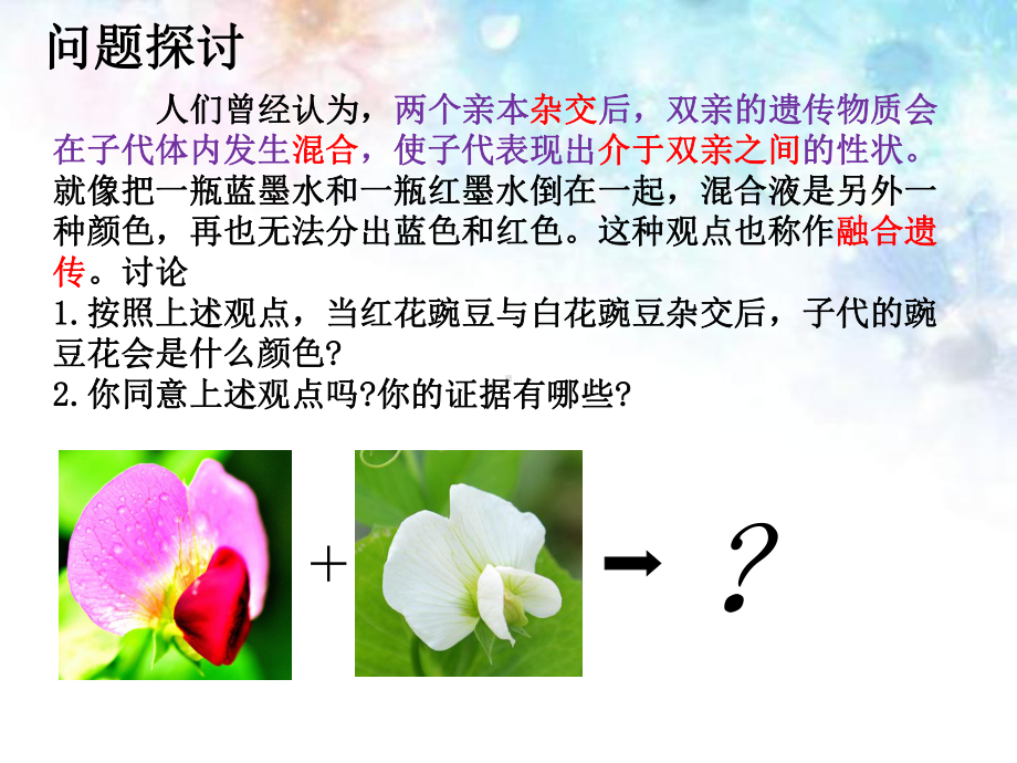 孟德尔的豌豆杂交实验一人教版高中生物必修二教学课件.ppt_第2页